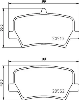 Brembo P 86 032 <span>тормозные колодки задние</span>