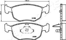 Передние тормозные колодки Japanparts  PA-0302AF