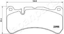 Передние тормозные колодки Japanparts PA-0521AF для Maserati Quattroporte 6 пок. / рестайлинг