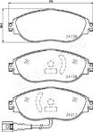 Передние тормозные колодки Japanparts PA-0908AF для Volkswagen Sharan 2 пок. / рестайлинг