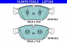 Передние тормозные колодки ATE Ceramic  13.0470-7334.2