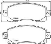 Передние тормозные колодки Brembo  P 78 028
