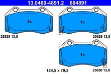 Передние тормозные колодки ATE 13.0460-4891.2 для Mazda MX-5 4 пок.