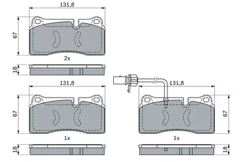 Bosch 0 986 494 956 <span>тормозные колодки задние</span>