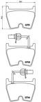 Передние тормозные колодки Brembo P 85 078 для Audi R8 42