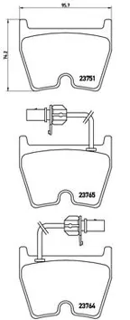 Brembo P 85 078 <span>тормозные колодки передние</span>