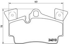 Задние тормозные колодки Brembo P 85 088 для Porsche Cayenne 9PA