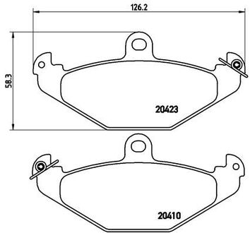 Brembo P 68 017 <span>тормозные колодки задние</span>