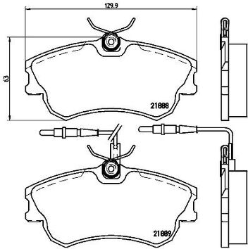 Brembo P 68 023 <span>тормозные колодки передние</span>