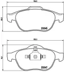 Передние тормозные колодки Brembo  P 68 040