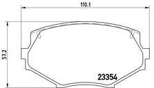 Передние тормозные колодки Brembo P 49 020 для Mazda MX-5 2 пок.
