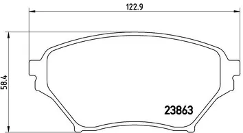 Brembo P 49 029 <span>тормозные колодки передние</span>