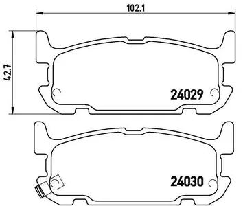 Brembo P 49 031 <span>тормозные колодки задние</span>