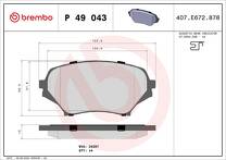 Передние тормозные колодки Brembo P 49 043 для Mazda MX-5 3 пок. / рестайлинг