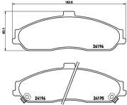 Передние тормозные колодки Brembo P 10 052 для Chevrolet Corvette 6 пок. / C6