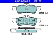 Задние тормозные колодки ATE Ceramic 13.0470-7162.2 для Mini Cabrio R52