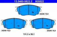 Передние тормозные колодки ATE  13.0460-5822.2