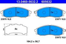 Передние тормозные колодки ATE 13.0460-5632.2 для Nissan Navara D22
