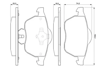Bosch 0 986 424 460 <span>тормозные колодки передние</span>