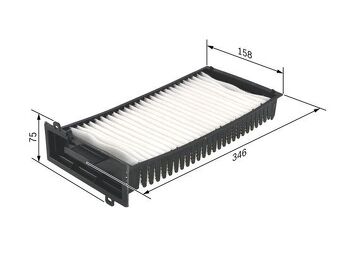 Bosch 1 987 432 198 <span>салонный фильтр пылевой</span>