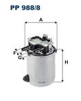 Топливный фильтр Filtron PP 988/8