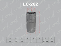 Масляный фильтр Lynx LC-262 LC-262