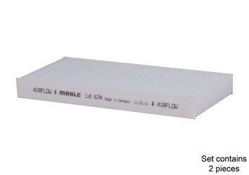Mahle LA 674/S <span>салонный фильтр пылевой</span>