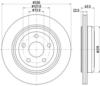 Hella Pagid Pro 8DD 355 122-511 <span>тормозной диск вентилируемый</span>