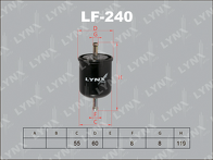 Топливный фильтр Lynx LF-240 LF-240