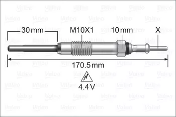 Valeo Glow <span>свеча накаливания 345247</span>