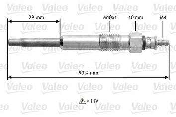 Valeo Glow <span>свеча накаливания 345101</span>