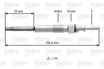 Valeo Glow <span>свеча накаливания 345132</span>