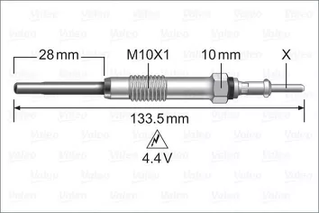 Valeo Glow <span>свеча накаливания 345242</span>