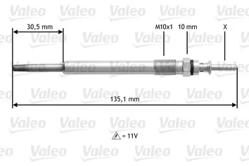 Valeo Glow <span>свеча накаливания 345112</span>