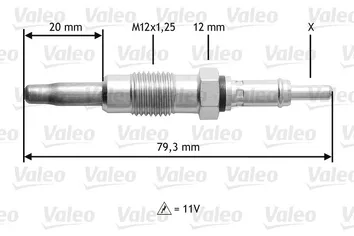Valeo Glow <span>свеча накаливания 345137</span>