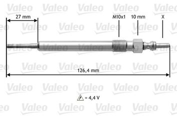 Valeo Glow <span>свеча накаливания 345183</span>