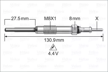 Valeo Glow <span>свеча накаливания 345229</span>
