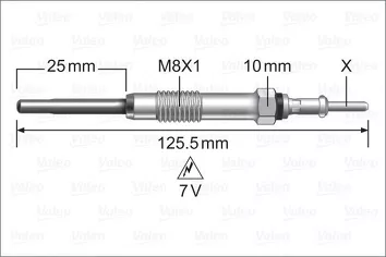 Valeo Glow <span>свеча накаливания 345256</span>