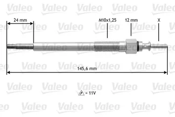 Valeo Glow <span>свеча накаливания 345133</span>