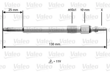 Valeo Glow <span>свеча накаливания 345166</span>