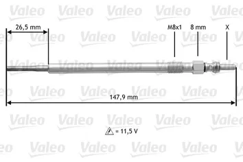 Valeo Glow <span>свеча накаливания 345204</span>