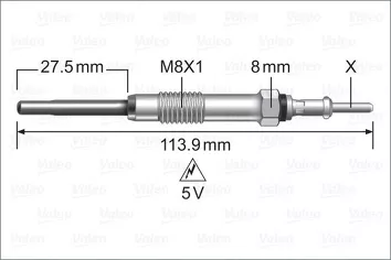 Valeo Glow <span>свеча накаливания 345223</span>