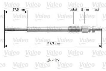 Valeo Glow <span>свеча накаливания 345123</span>
