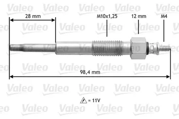 Valeo Glow <span>свеча накаливания 345155</span>