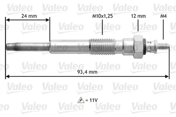 Valeo Glow <span>свеча накаливания 345207</span>