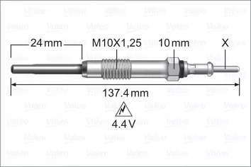 Valeo Glow <span>свеча накаливания 345226</span>