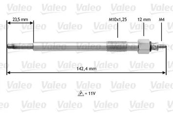 Valeo Glow <span>свеча накаливания 345187</span>