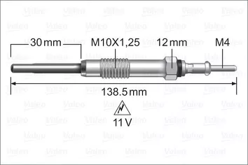 Valeo Glow <span>свеча накаливания 345245</span>