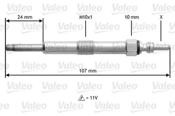 Valeo Glow <span>свеча накаливания 345165</span>