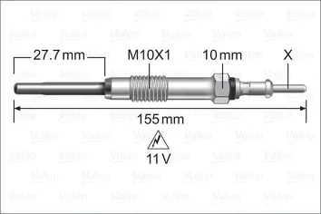 Valeo Glow <span>свеча накаливания 345238</span>
